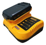 Taladro Inalámbrico 21v Atornillador Percutor 2 Baterias Amarillo 50/60