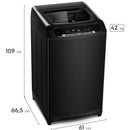 Lavadora Electrolux Carga Superior 21Kg Panel Digital Efficient Care Negra EWIX21F3CSB