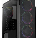 Funda Aerocool Ore Saturn Frgb Gamer Atx Mid Tower, Color Ne