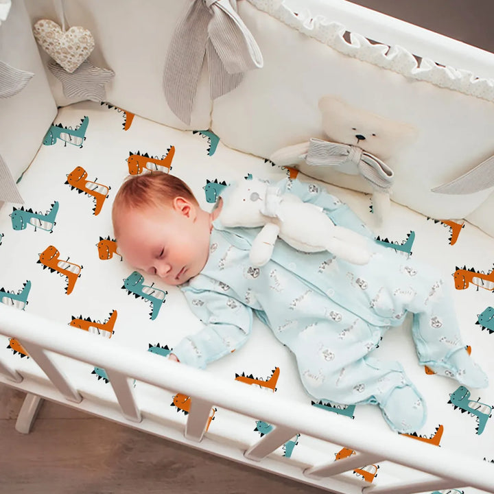 Gllquen Baby Paquete De 4 Sabanas De Moises, Transpirable, A