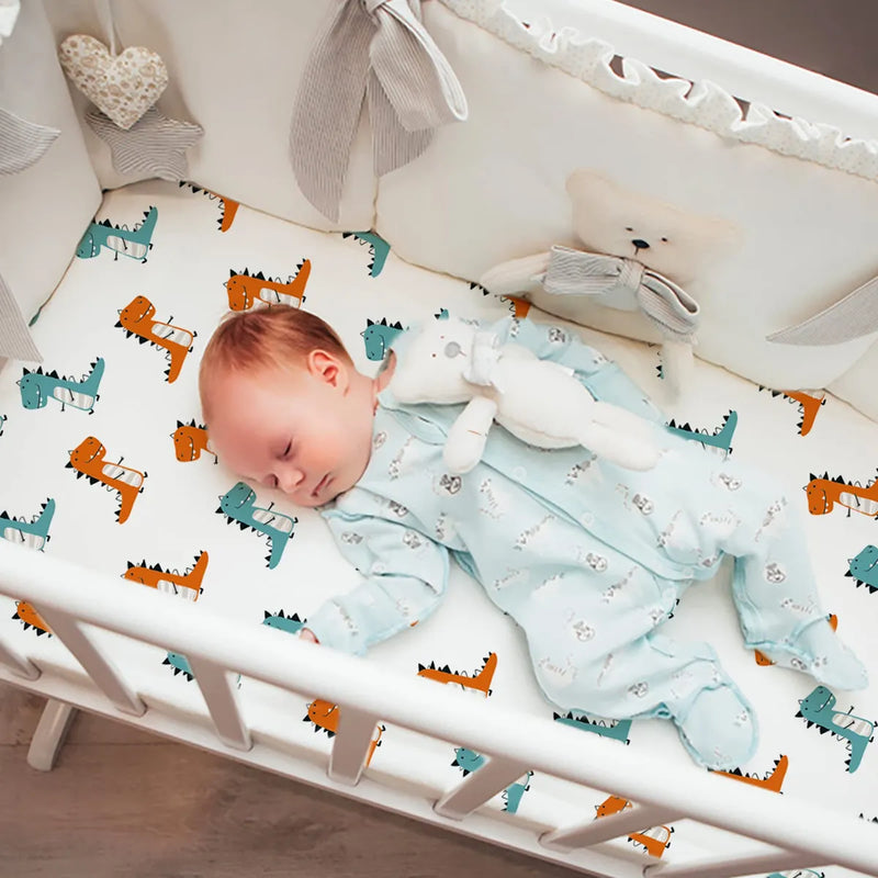 Gllquen Baby Paquete De 4 Sabanas De Moises, Transpirable, A