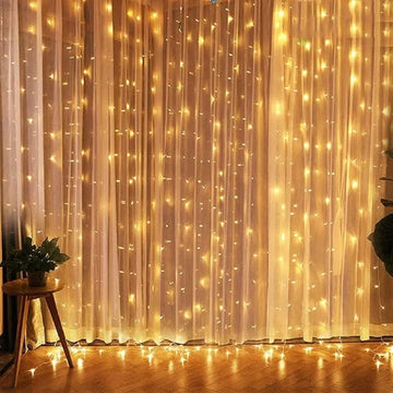 Luces De Navidad Cortina Navideña 6x3 Mtr Variado