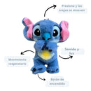 Peluche Respira Ansiedad Bebe Regalo Luz Y Sonido Recargable Azul