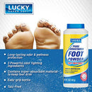 Talco Natural Para Pies Lucky - Polvo Absorbente 12x5oz