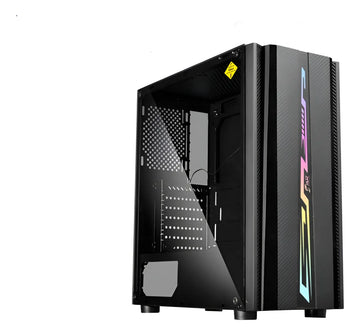 Combo De Chasis Gamer De 1 Cooler+ Fuente De 780wde Negro