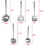 Juego De Utensilios De Cocina Multifuncionales De Acero Inox