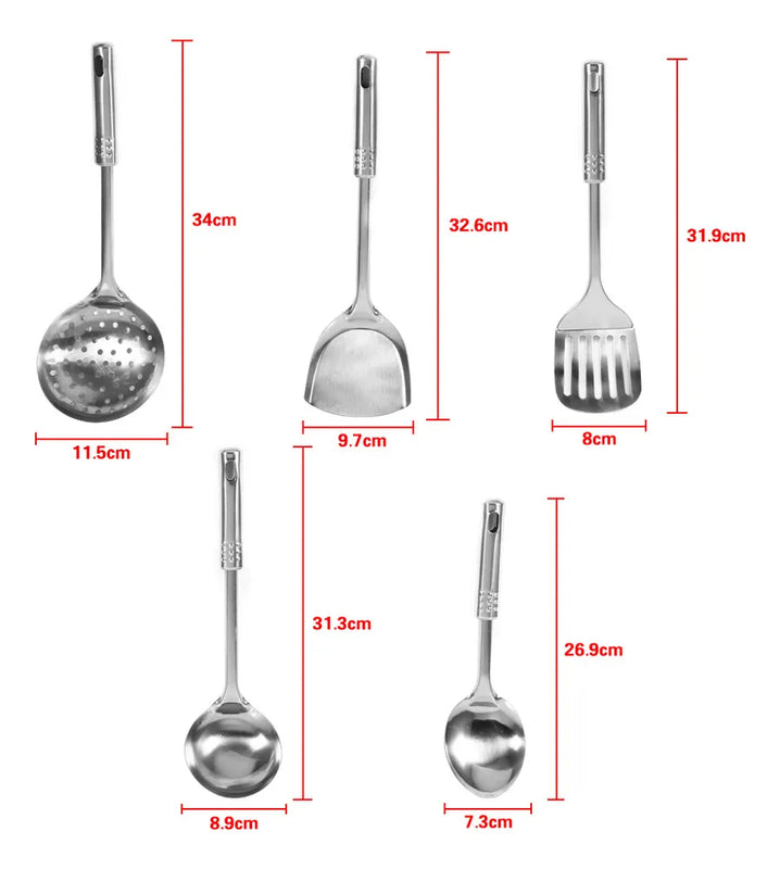 Juego De Utensilios De Cocina Multifuncionales De Acero Inox