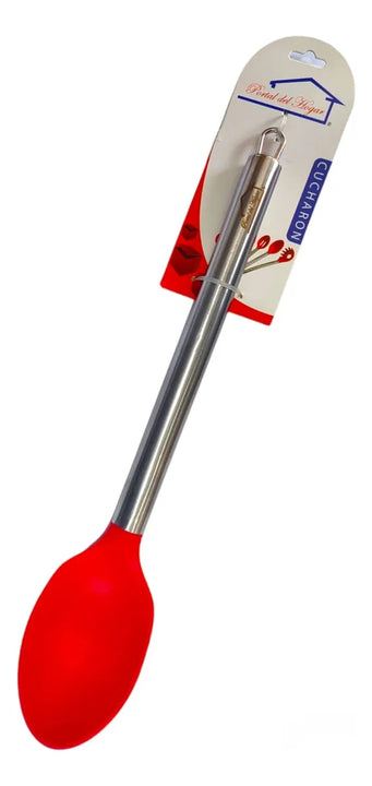 Utensilio De Cocina Cuchara En Silicona Rojo