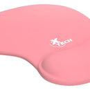Pad Mouse Ergonómico Con Soporte Gel Rosa