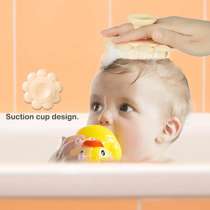 Lnq Luniqi Cepillo De Silicona Para Bano De Bebe, Cepillo Pa