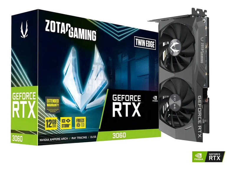 Tarjeta de video Nvidia Zotac Gaming GeForce RTX 30 Series RTX 3060 Black Edition 12GB