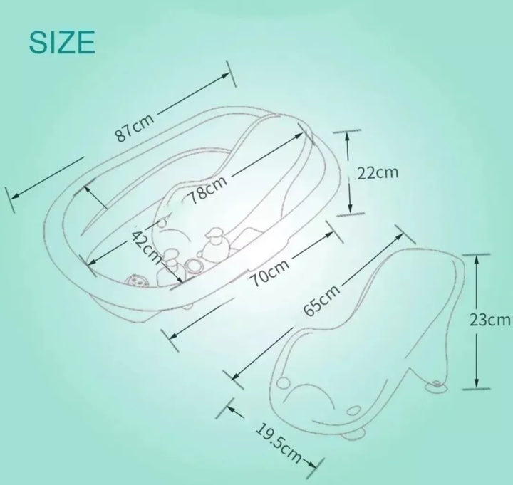 BAÑERA ACCESORIO Y TERMOMETRO  BSL-302 BEBESITOS