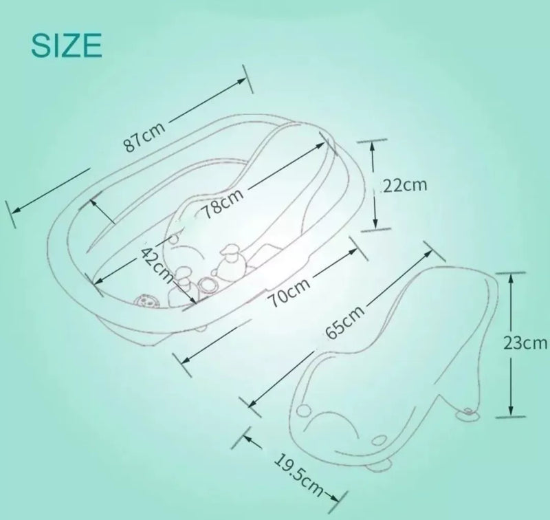 BAÑERA ACCESORIO Y TERMOMETRO  BSL-302 BEBESITOS
