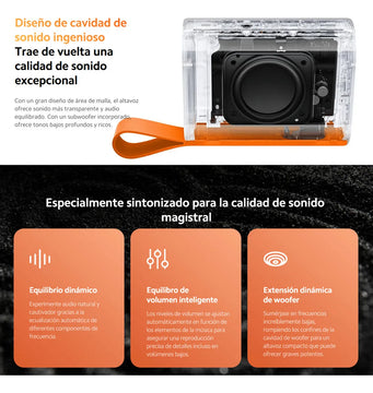 Xiaomi Sound Pocket, Parlante Inalámbrico Portátil Ip67 Tws Negro