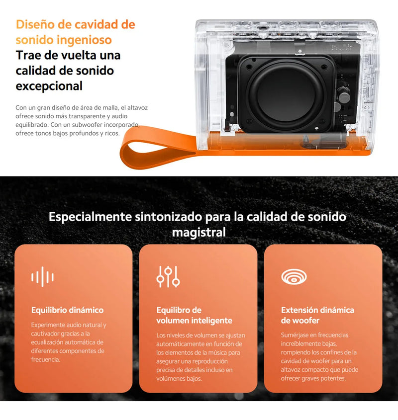 Xiaomi Sound Pocket, Parlante Inalámbrico Portátil Ip67 Tws Negro