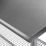 Mesa Trabajo Comercial Acero Inoxidable Liso