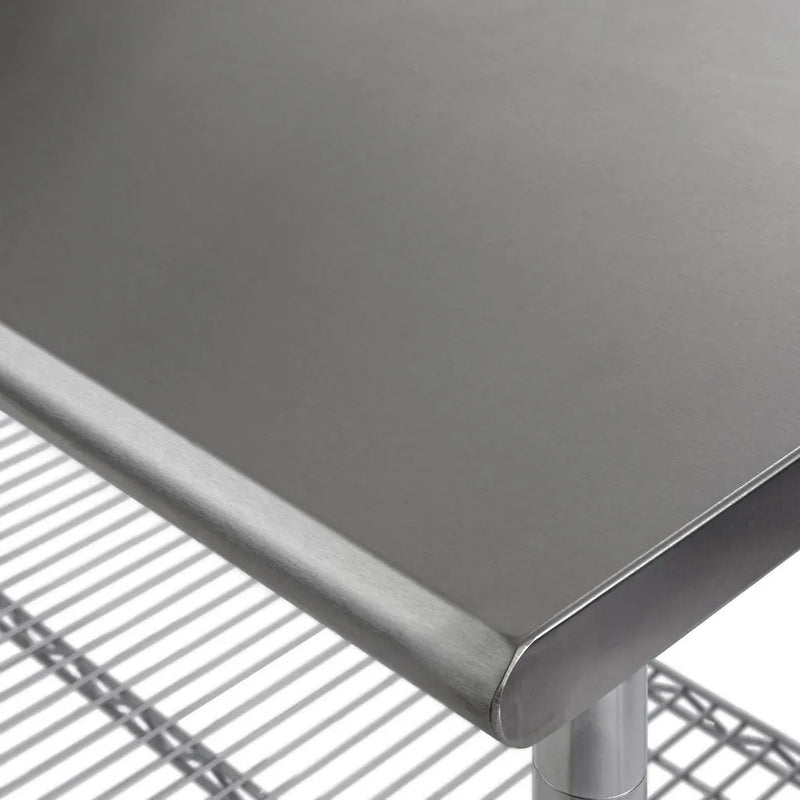 Mesa Trabajo Comercial Acero Inoxidable Liso