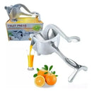 Maquina Manual Exprimidora En Acero Inoxidable Plateado