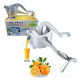 Maquina Manual Exprimidora En Acero Inoxidable Plateado