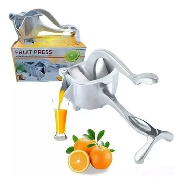 Maquina Manual Exprimidora En Acero Inoxidable Plateado