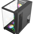 Gabinete Gamer Iceberg Atx Crystal Cube Xl Negra 7 Fans Argb Negro