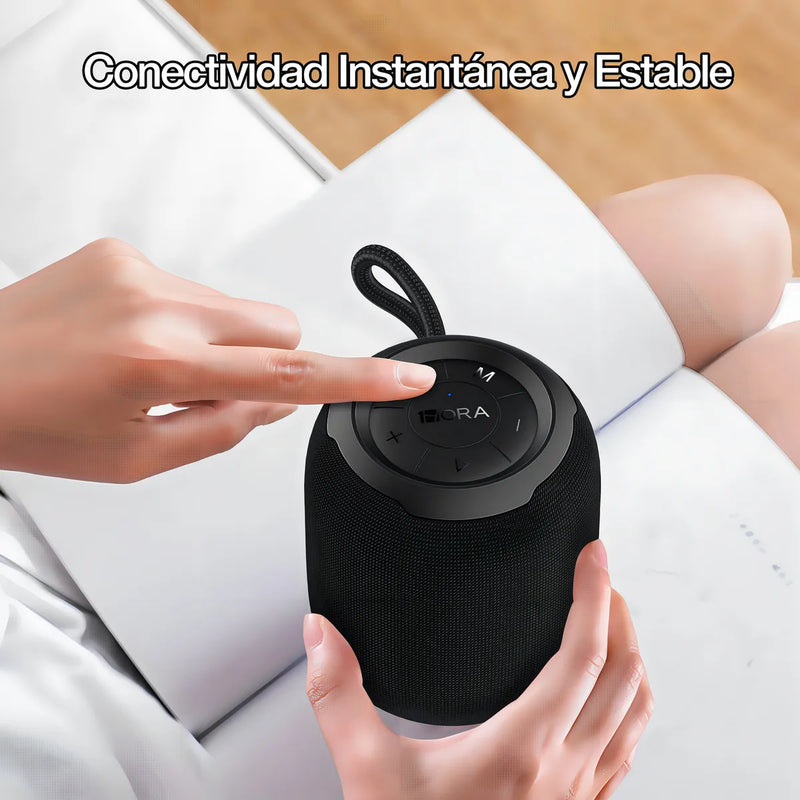 Parlante Bluetooth Portátil 1Hora Inalámbrica Portátil Altavoces Soporte Aux Micro Sd Tf Tarjeta Altavoz para Fiesta Negro