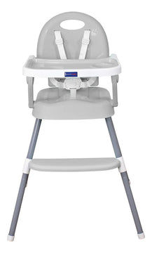 Silla Comedor Bebe 3en1 Happy Baby Azul Cp7000 Color Gris
