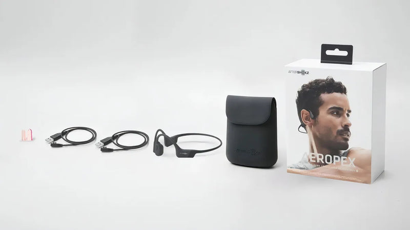 Fone de ouvido open-ear sem fio Shokz Sport OpenRun AS800 cosmic black