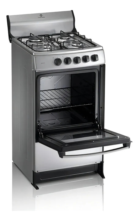 Estufa De Piso Indurama Dublin Spazio 20 4 Puestos Y Horno Gris