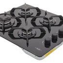 Estufa De Empotrar Cristal 60x43 Cm Gas Natural Haceb Color Negro