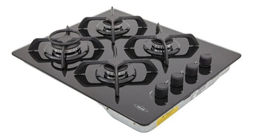 Estufa De Empotrar Cristal 60x43 Cm Gas Natural Haceb Color Negro