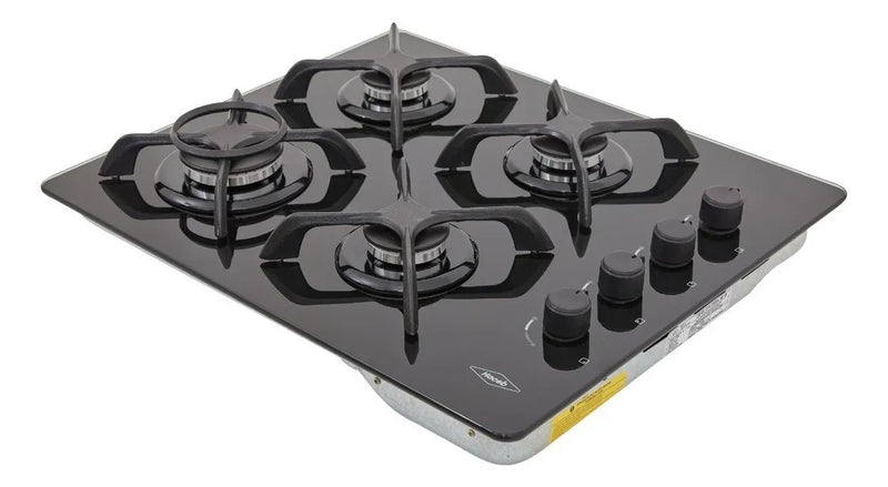 Estufa De Empotrar Cristal 60x43 Cm Gas Natural Haceb Color Negro