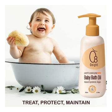 O8 Oeight Aceite De Baño Para Bebés Forte Ingredientes Ac.