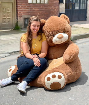 Puff Silla Peluche Oso Gigante 100x90cm