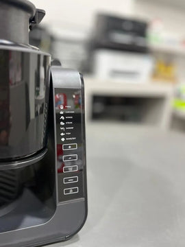 Freidora De Aire Digital En Vidrio 2en1 6 Litros Multifuncio Negro