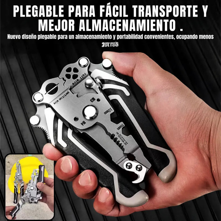 Alicate Multiherramienta Electricista Plegable Multiusos18-1 - Negro