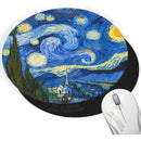Pad Mouse Sublimado Noche Estrellada Van Gogh Arte Negro