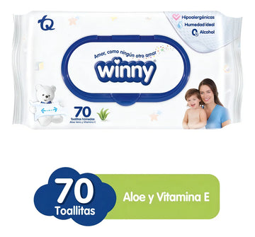 Toallitas Winny Aloe Vera X 70 - Und A $139