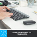 Combo Inalámbrico Logitech Mk470 + Alfombrilla Xl (80x30cm) Mouse Negro Teclado Negro