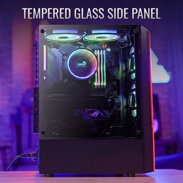 Gabinete Gamer Aerocool Quantum Mesh 3 Ventiladores Argb Rgb