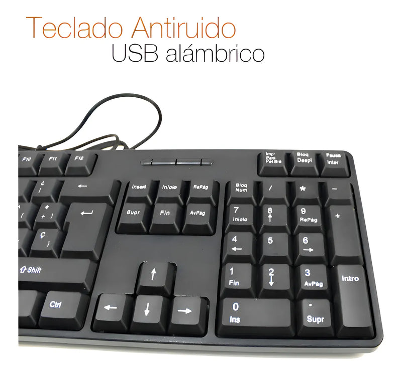 Teclado Antelope Conexión Usb Plug And Play, Tj-818 Negro