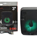 Parlante Cabina 3 Fly Sound S-550 Bluetooth Aux Usb Tf Fm Negro