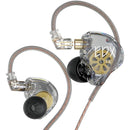 Audífonos Kz Edx Lite Monitores In Ear Hifi/edx Pro/zsn/zst Color Transparente con Microfono