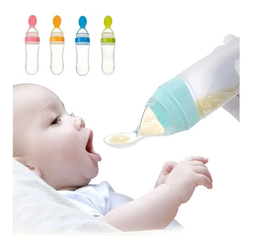 Biberon Con Cuchara Alimentador Papilla Pra Bebe Dosificador