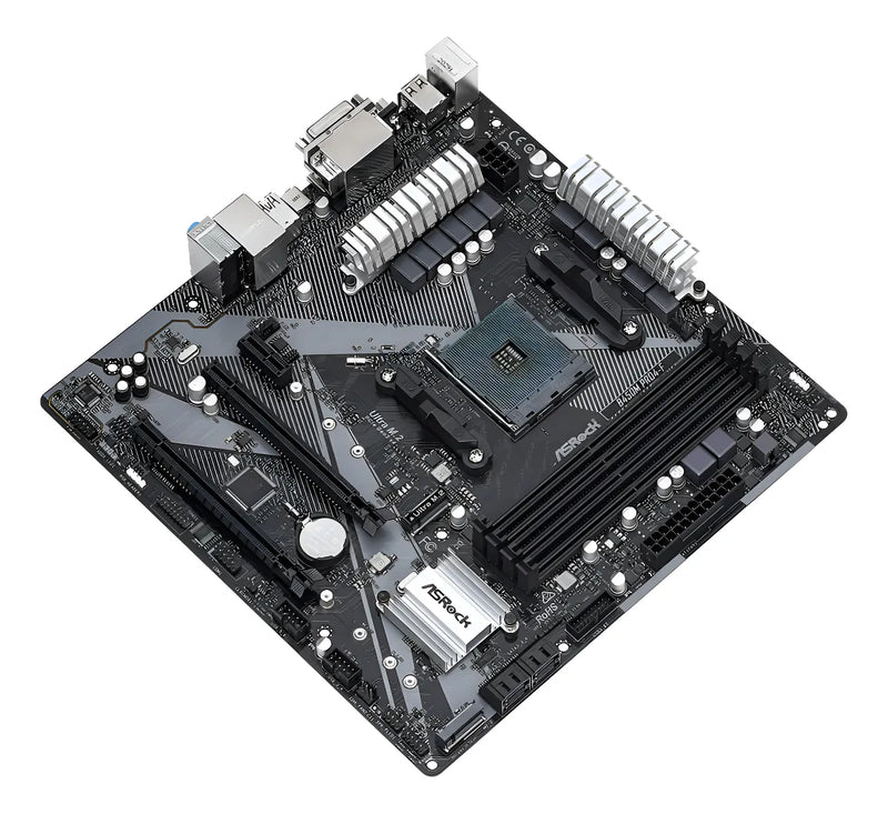 Motherboard Asrock B450m Pro4-f Socket Am4 M.2 Ddr4 Mother Color Negro