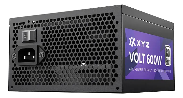 Fuente Poder Xyz Volt 600w Certificada 80+ White Color Negro