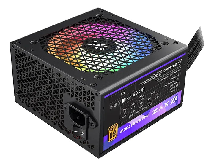 Fuente Poder Xyz Phantom 700w Argb 80+ Bronze Negro