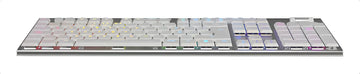 Teclado Gamer Redragon K619w Horus Fs Blanco Cable Red Sp F Idioma Español Latinoamérica Color Del Teclado Blanco