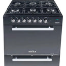 Estufa Con Horno Abba 6 Puestos Gas Propano Rg 803-4 Gt Color Negro