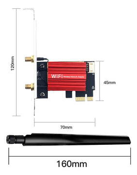 Placa Wifi Doble Banda Fv-ac1200 2.4/5 Ghz 1200 Mb/s Blueto